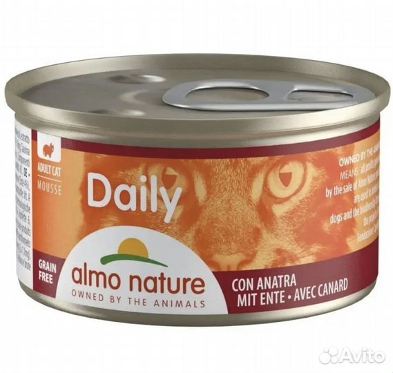 Влажный корм для кошек Almo Nature нежный мусс