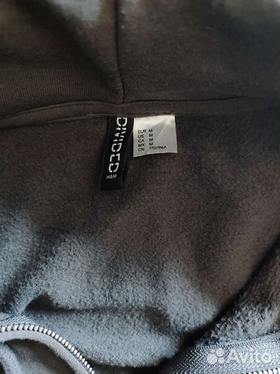 Зип худи со стразами толстовка свитшот кофта H&M