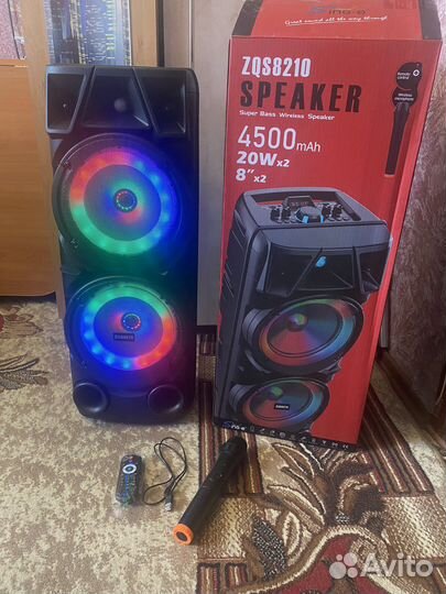 Мощная колонка с караоке