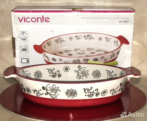 Форма для запекания керамика Viconte с тв