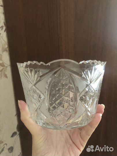 Хрустальный салатник СССР