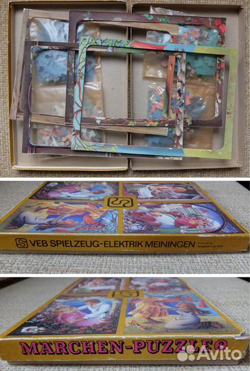 Пазлы ГДР Испания Польша винтаж