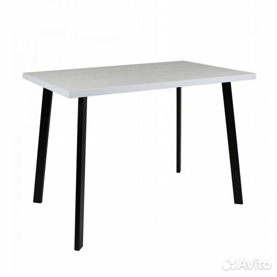 Стол Окленд 68х100, шелковый камень/муар черный