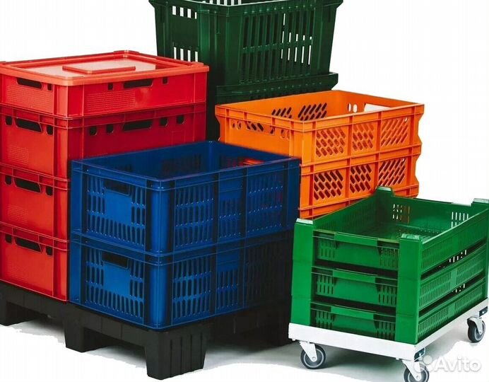 Ящики пластмассовые полимерные