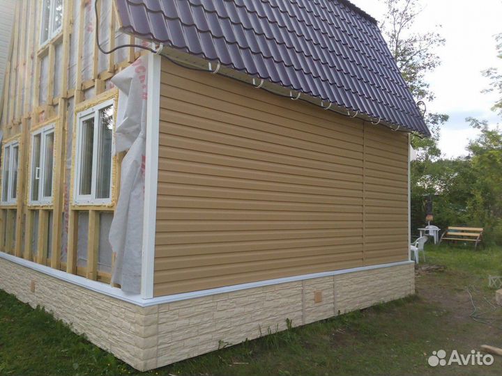 Обшивка дома с утеплением Монтаж сайдинга