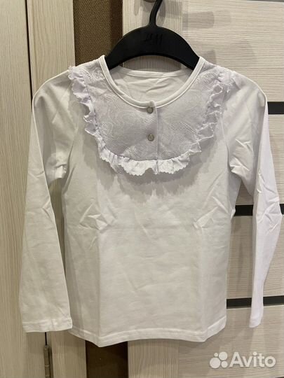 Блузки школьные лонгслив