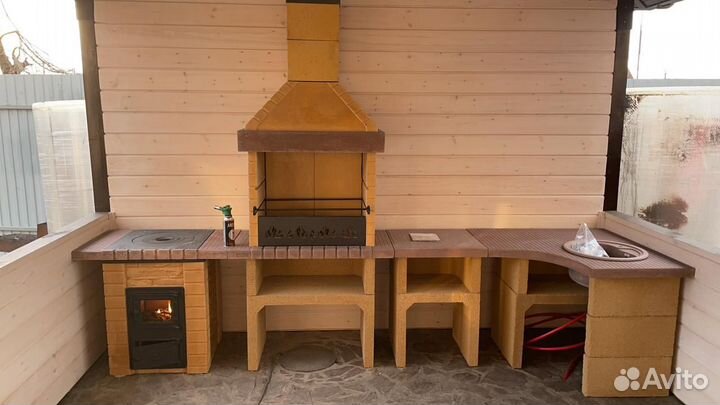 Печь под казан «Князь». Сборка за 20 минут