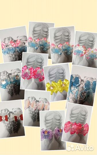 Бантики + ободки ручной работы