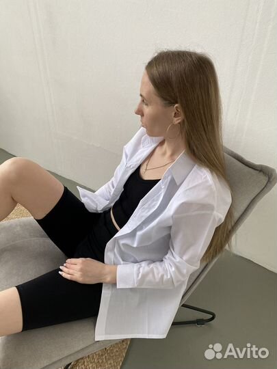 Хлопковая рубашка новая 42 размер