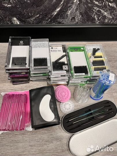 Материалы для наращивания ресниц б/у