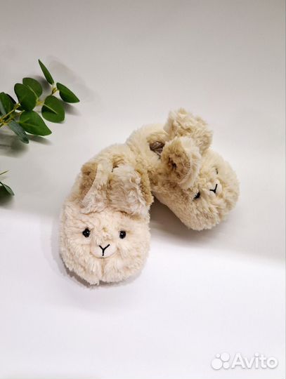 Тапочки домашние детские с ушками 21 22