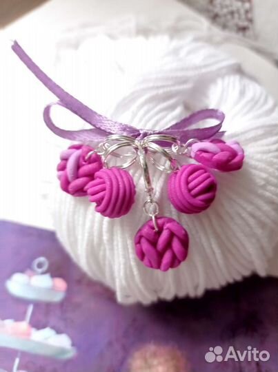 Маркеры для вязания клубочки