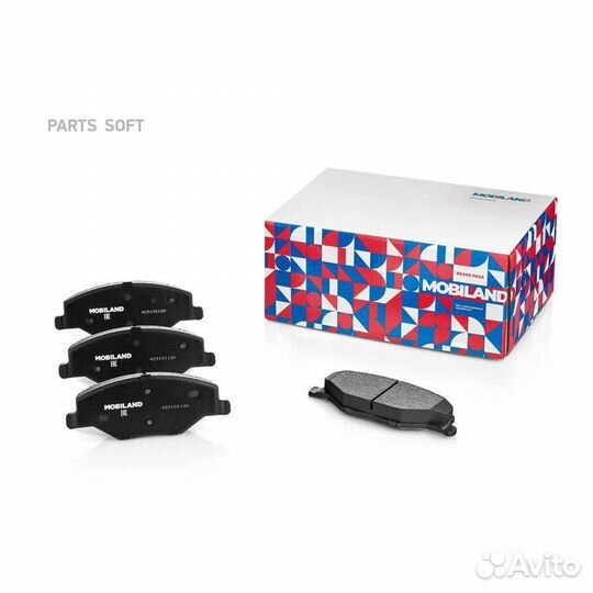 Mobiland 429100180 429100180 колодки дисковые пере