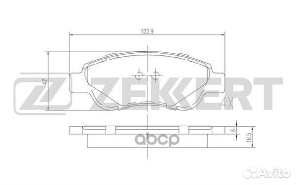 Колодки торм. диск. передн. Geely Panda 14- Ci