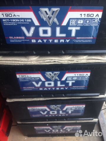 Аккумулятор Volt 190 ач-1150 пуск. ток