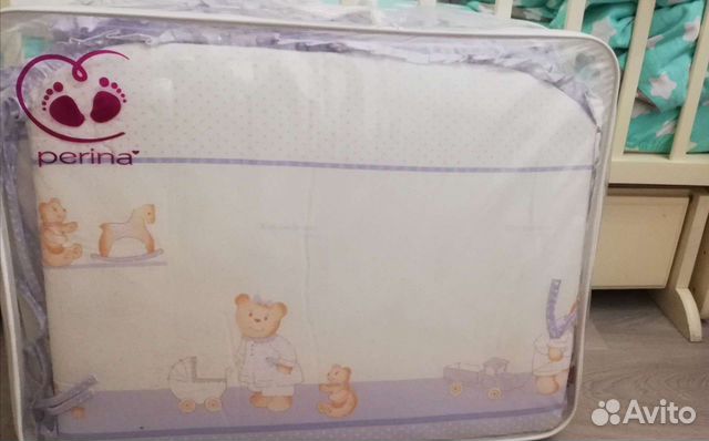 Бортики с постельным бельём