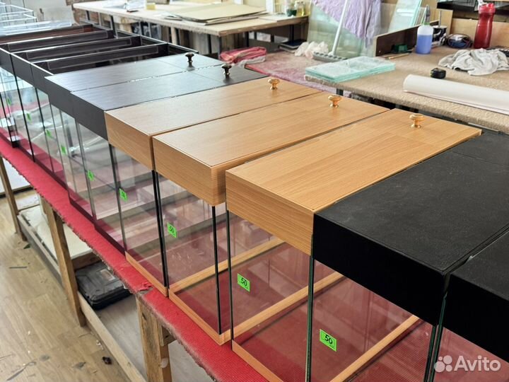 Аквариумы с отделкой