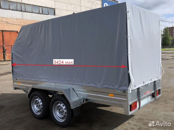 Двухосный прицеп на 15