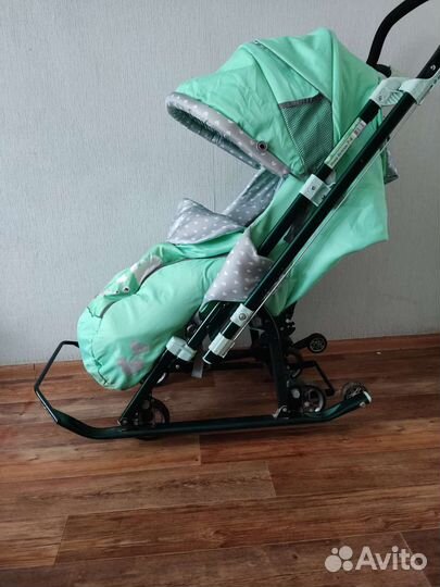 Детские санки коляска ника