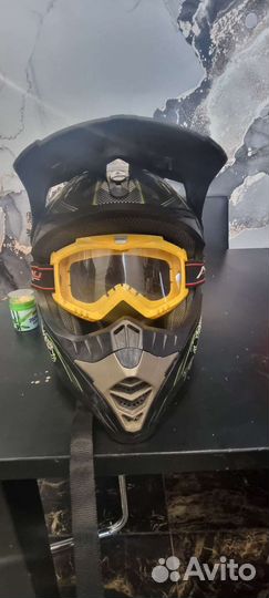Кроссовый шлем monster