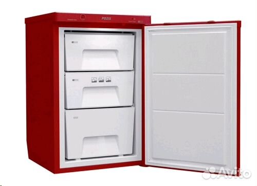 Морозильник камера pozis. Новая. 85 см. Красный