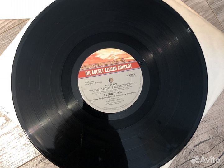 Elton John Ice On Fire lp, UK