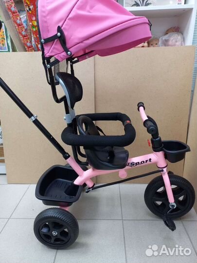 Трехколесный велосипед с родительской ручкой
