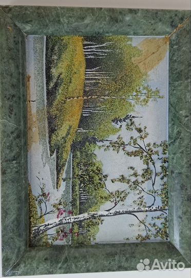 Картина-панно из камня, с браком