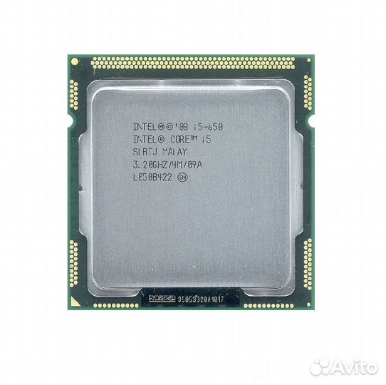 Б/у процессор сокет 1156 Intel Core i5-650 slblk