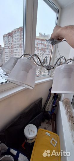 Люстра потолочная бу