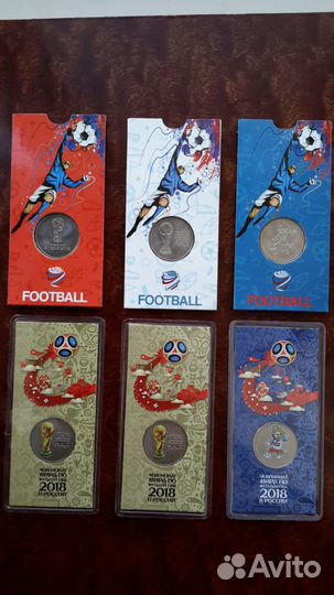 Монеты чм по футболу.фифа 2018г