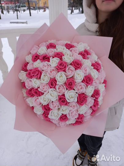 Букет из мыльных цветов