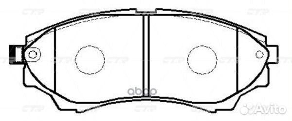 CKF-33 Колодки тормозные дисковые перед G