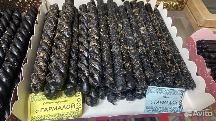 Свечи черные с добавлением трав