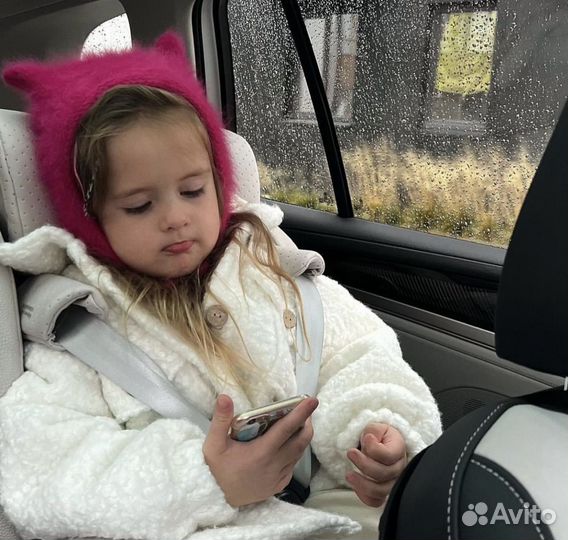 Шапка чепчик с ушками на заказ