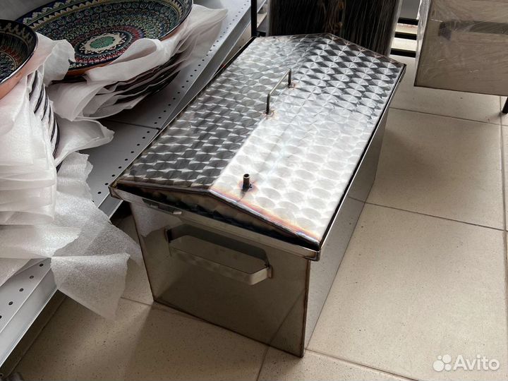 Коптильня средняя 1,5мм 40 на 25см