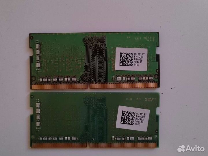 Оперативная память Samsung ddr4 SO-dimm 4гбх2 б/у