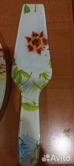 Блюдо и лопатка. Стекло. Новое