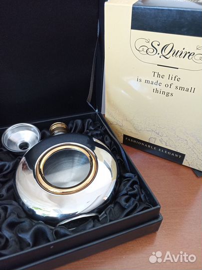 Набор фляга круглая с воронкой