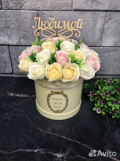 Букет из мыла мыльных роз