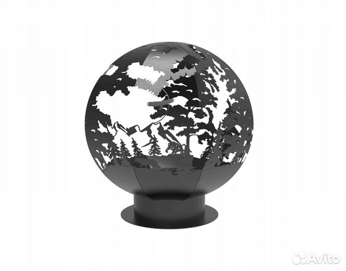 Очаг шар лес