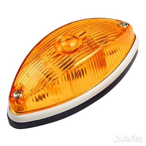 Фонарь габаритный прицепа гф2О оранжевый, с лампой