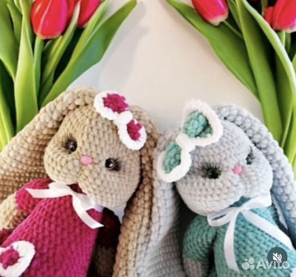 Вязаная зайка