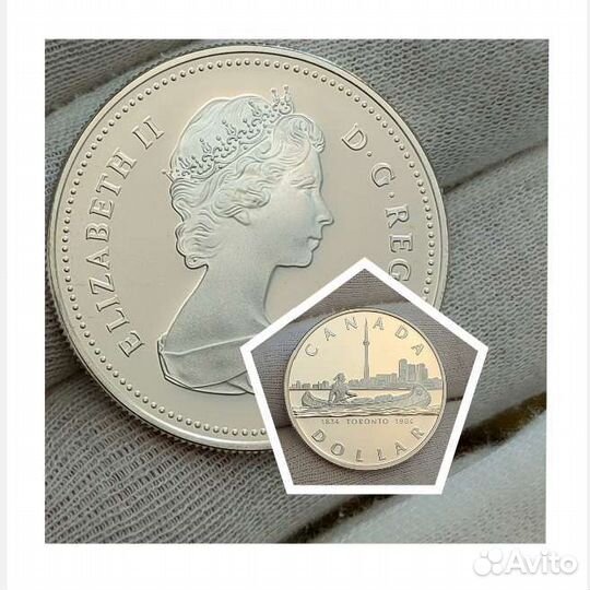 Канада. 1 доллар, серебро
