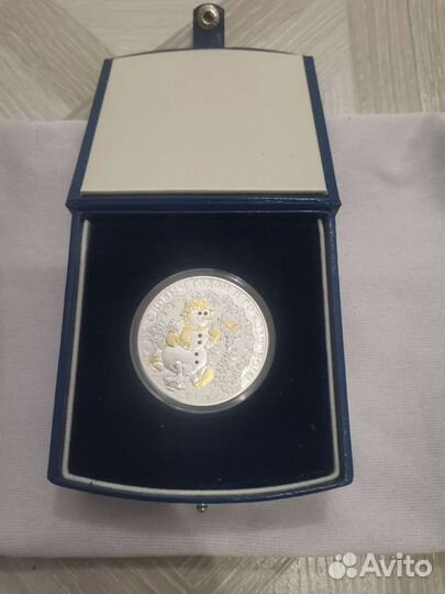 Монета серебряная Ниуэ 2008 года « С Новым годом»