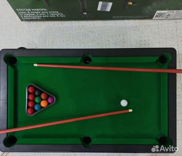 Настольный детский бильярд