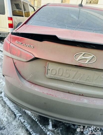 Спойлер hyundai solaris 2