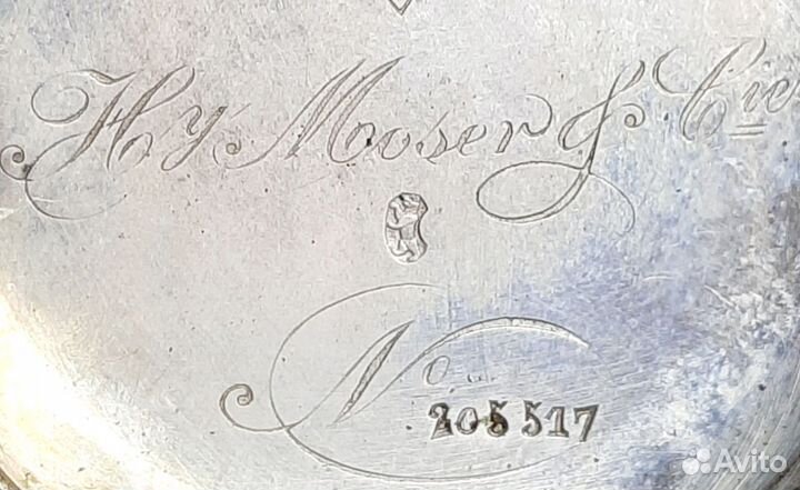 Старинные наручные часы Мозеръ.Серебро