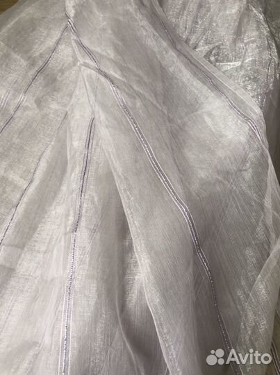 Тюль с багетом