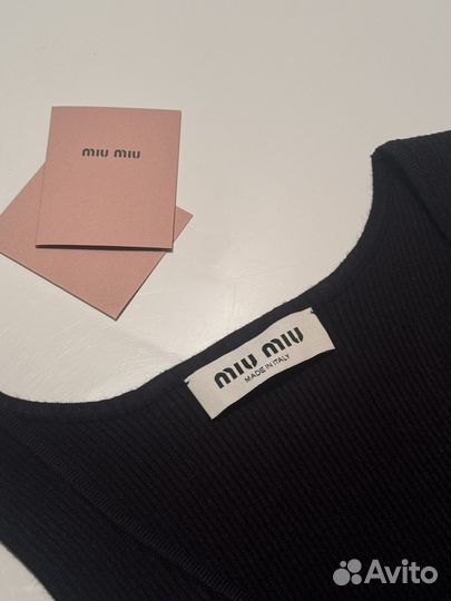 Футболка топ miu miu оригинал